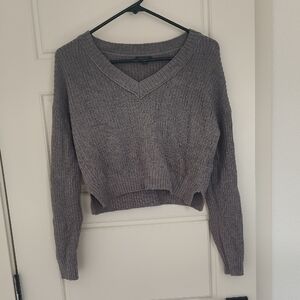 Wild Fable Charcoal V-Neck Sweater